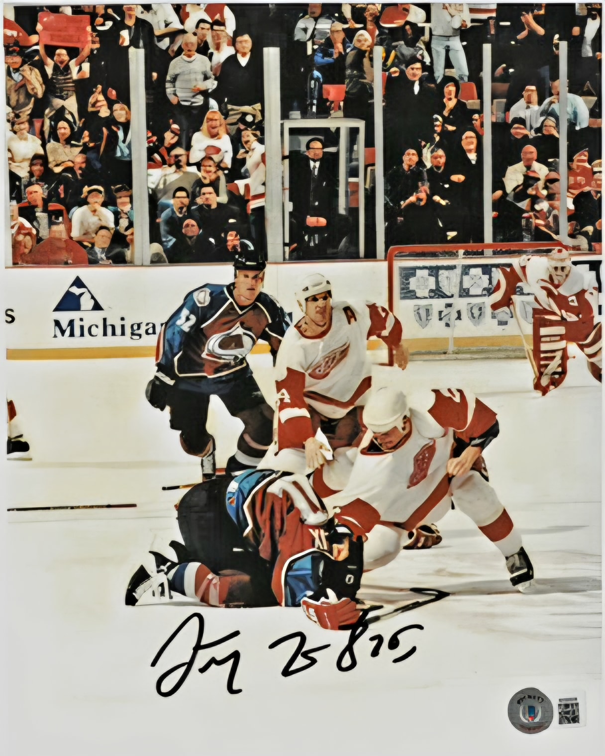 Darren McCarty Signed Fight Night 8x10 Photo